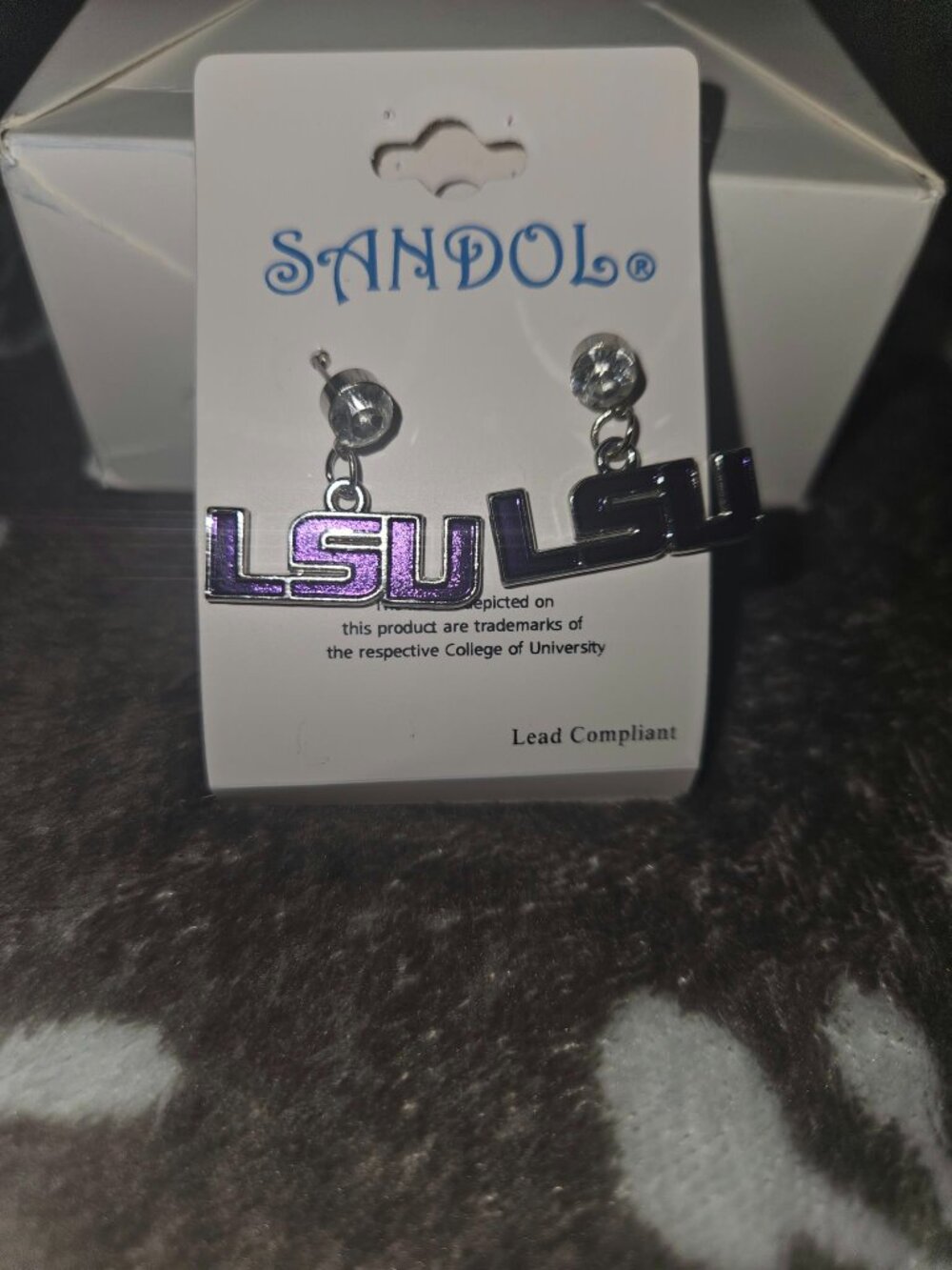 LSU earrings - Picture 3 of 3